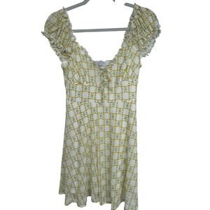 Urban Outfitters Mesh Floral Milkmaid Dress, NWOT